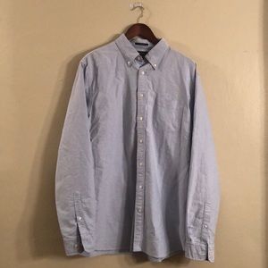Lands End Sail Rigger Oxford Blue Shirt